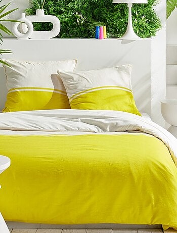 Parure de lit bicolore coton SUMMER