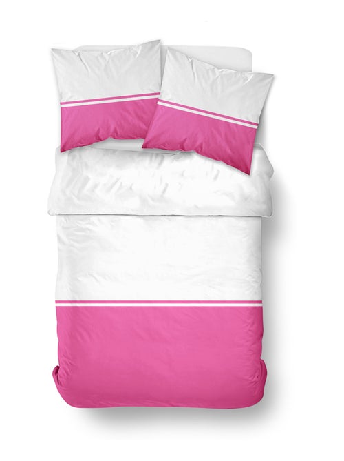 Parure de lit bicolore coton SUMMER - Kiabi