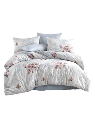 Parure de lit bleue CLARA 240 x 220 cm - M'Deco