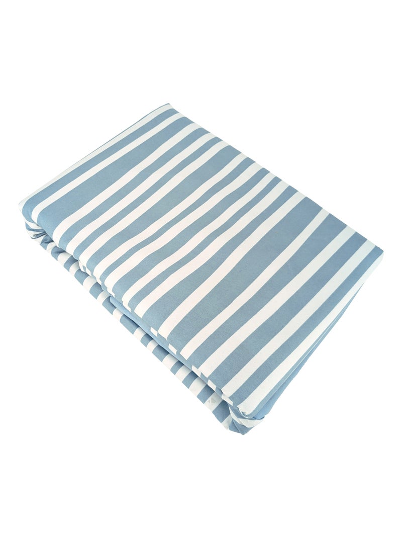 Parure de lit BLIS Blanc Bleu - Kiabi