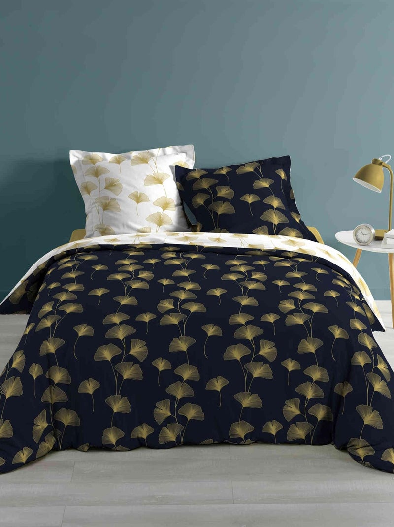 Parure de lit BLOOMY Bleu marine - Kiabi