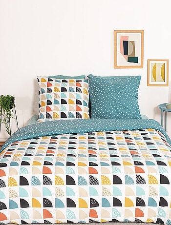 Parure de lit BLUE en polycoton