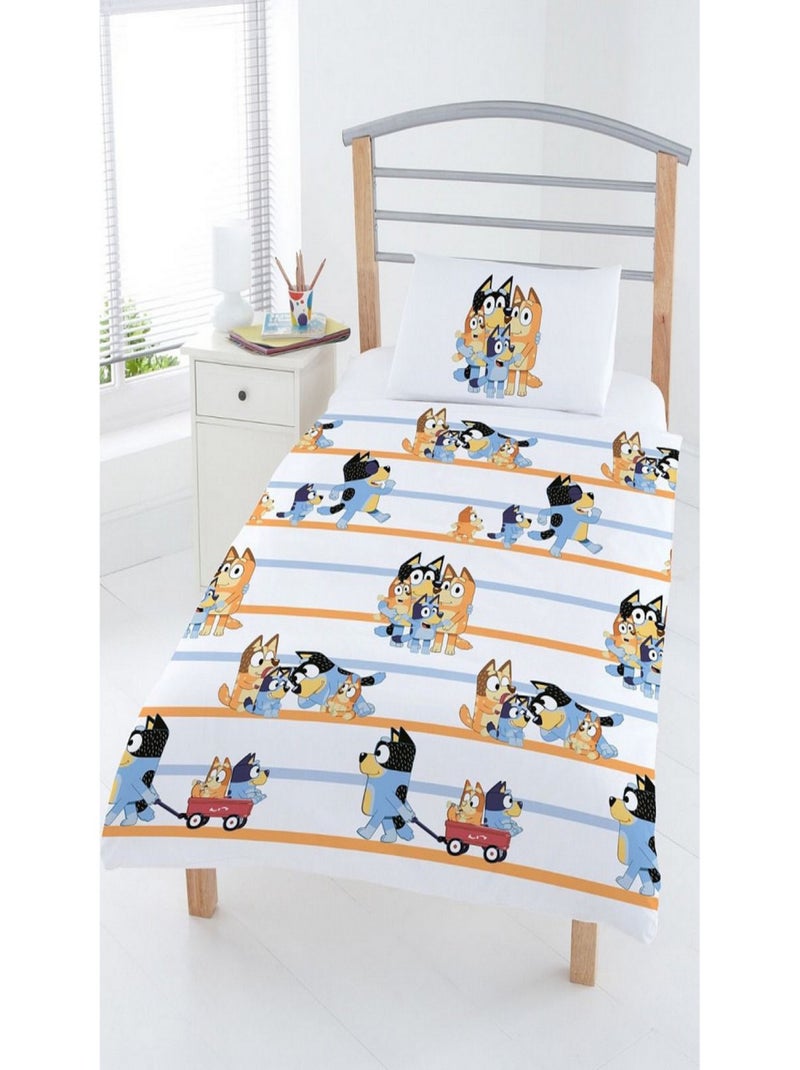 Parure de lit Bluey et sa famille - 120 x 150 cm Multicolore - Kiabi