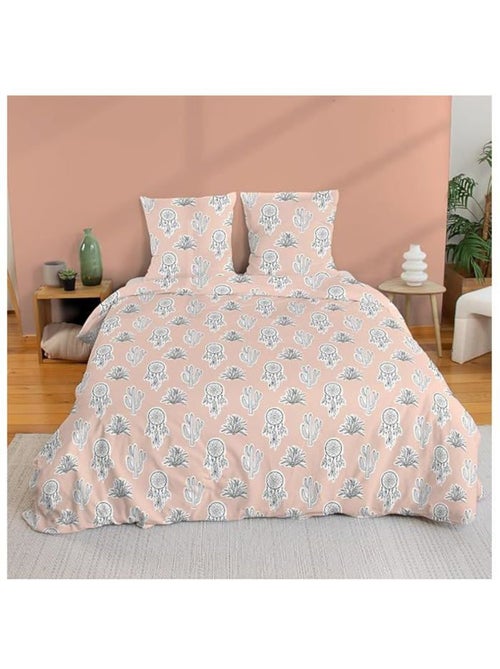 Parure de lit bohème microfibre - 3 pièces - Kiabi Parure de lit bohème microfibre - 3 pièces - Kiabi