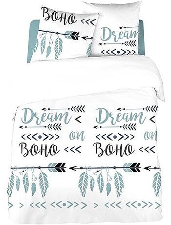Parure de lit bohème microfibre 3 pièces