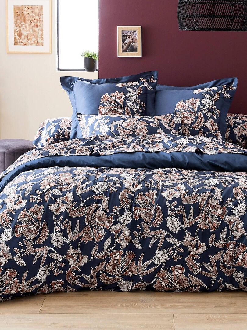 parure de lit BOTANIC Nuit - Bleu nuit - Kiabi - 91.50�?�