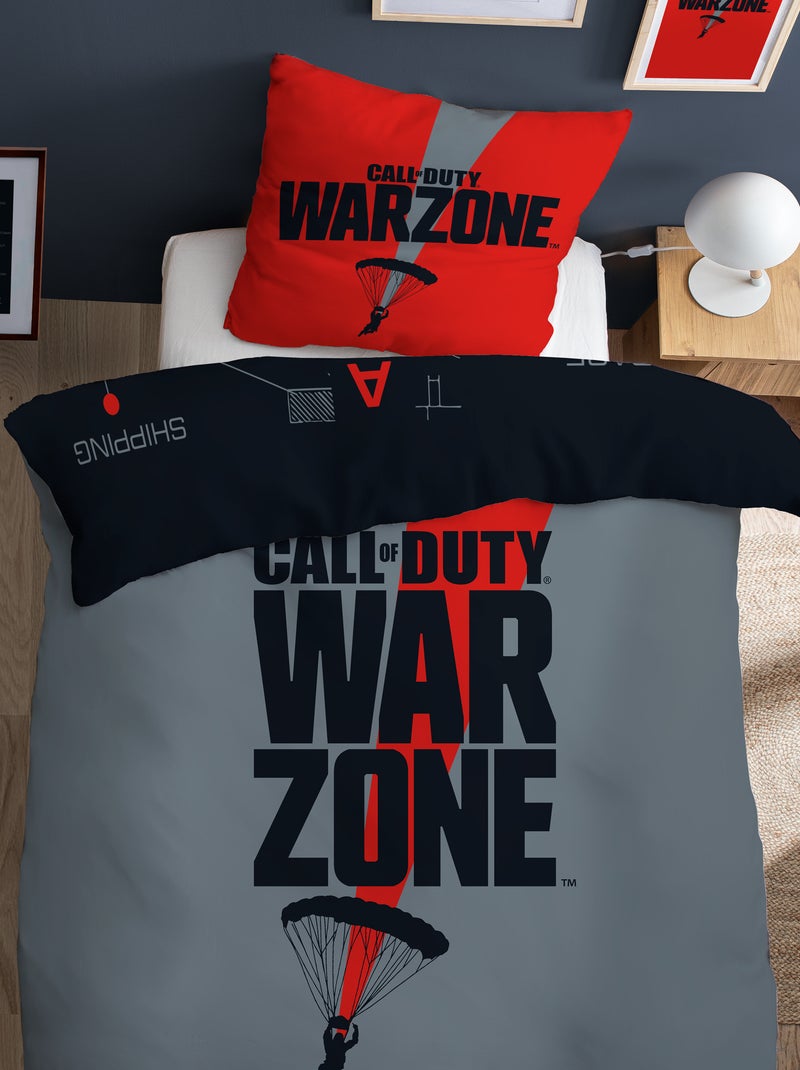 Parure de lit 'Call of Duty' - 1 personne noir/gris - Kiabi