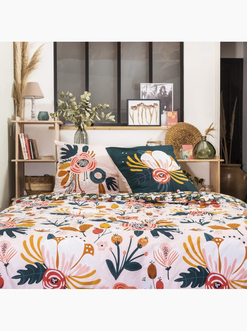 Parure de lit CHAMPETRE Rose - Kiabi