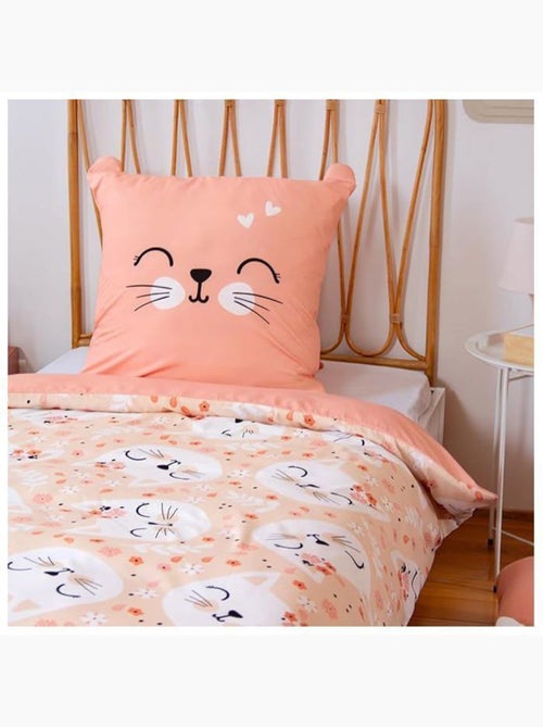 Parure de lit chat microfibre - 2 pièces - Kiabi Parure de lit chat microfibre - 2 pièces - Kiabi