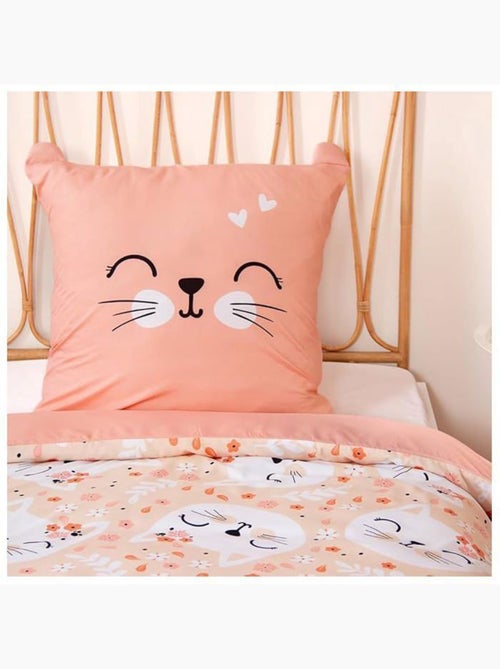 Parure de lit chat microfibre - 2 pièces - Kiabi Parure de lit chat microfibre - 2 pièces - Kiabi