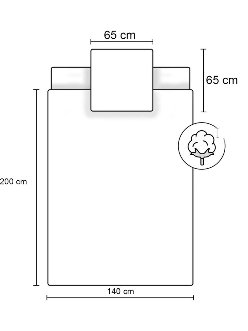 Parure de Lit Cheval Brun Enfant, 100% Coton Oeko Tex, Lit 1 Place, EQUITATION Beige - Kiabi