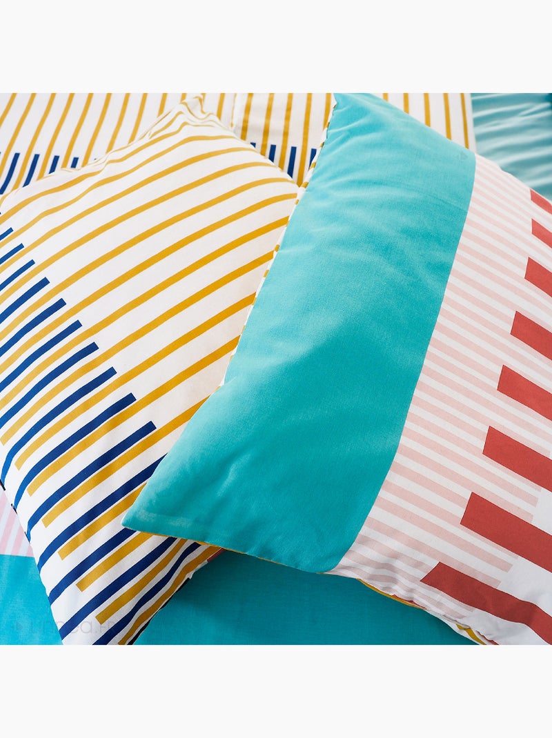 Parure de lit CHRIS en polycoton Multicolore - Kiabi