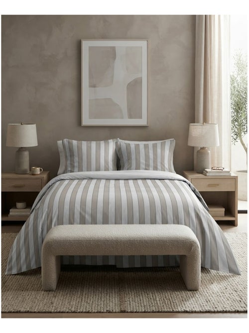 Parure de lit Collection Armel rayée - Kiabi