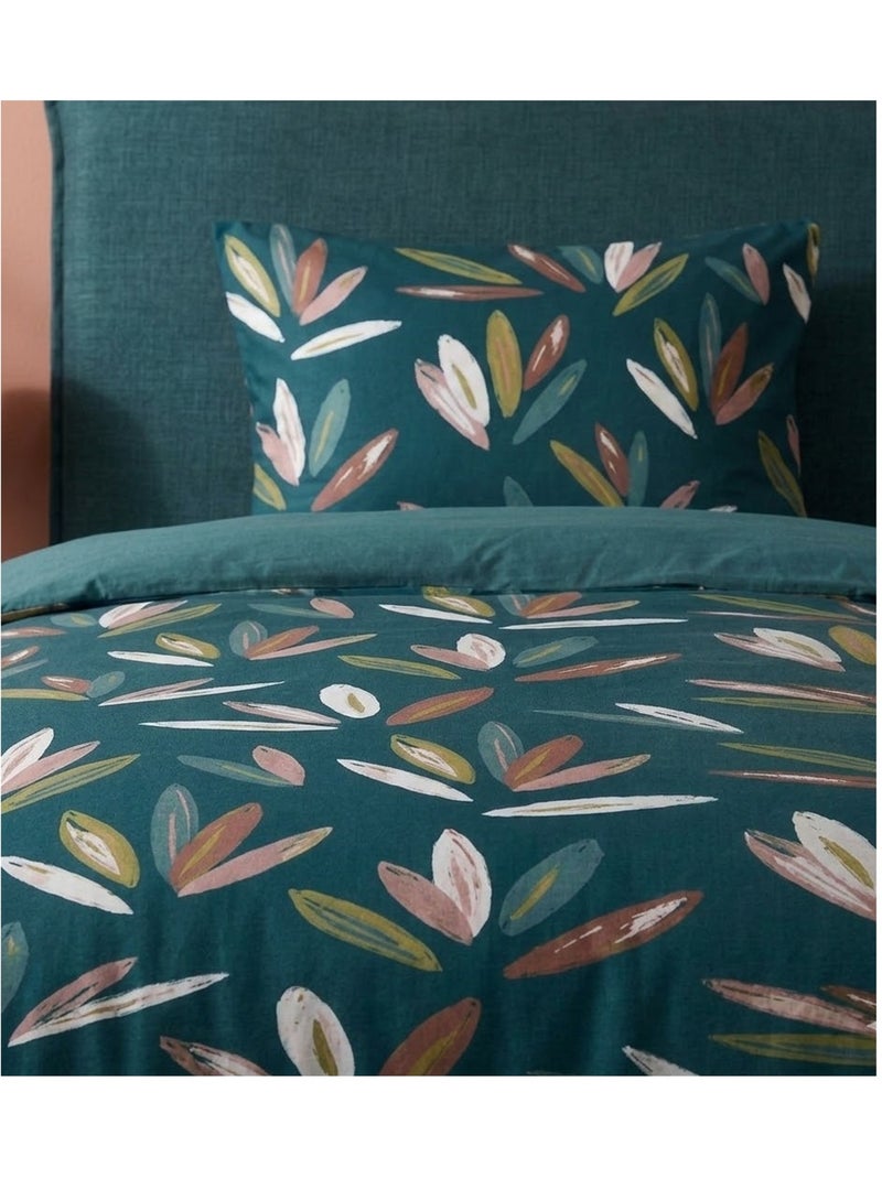 Parure de lit Collection Automne Bleu - Kiabi