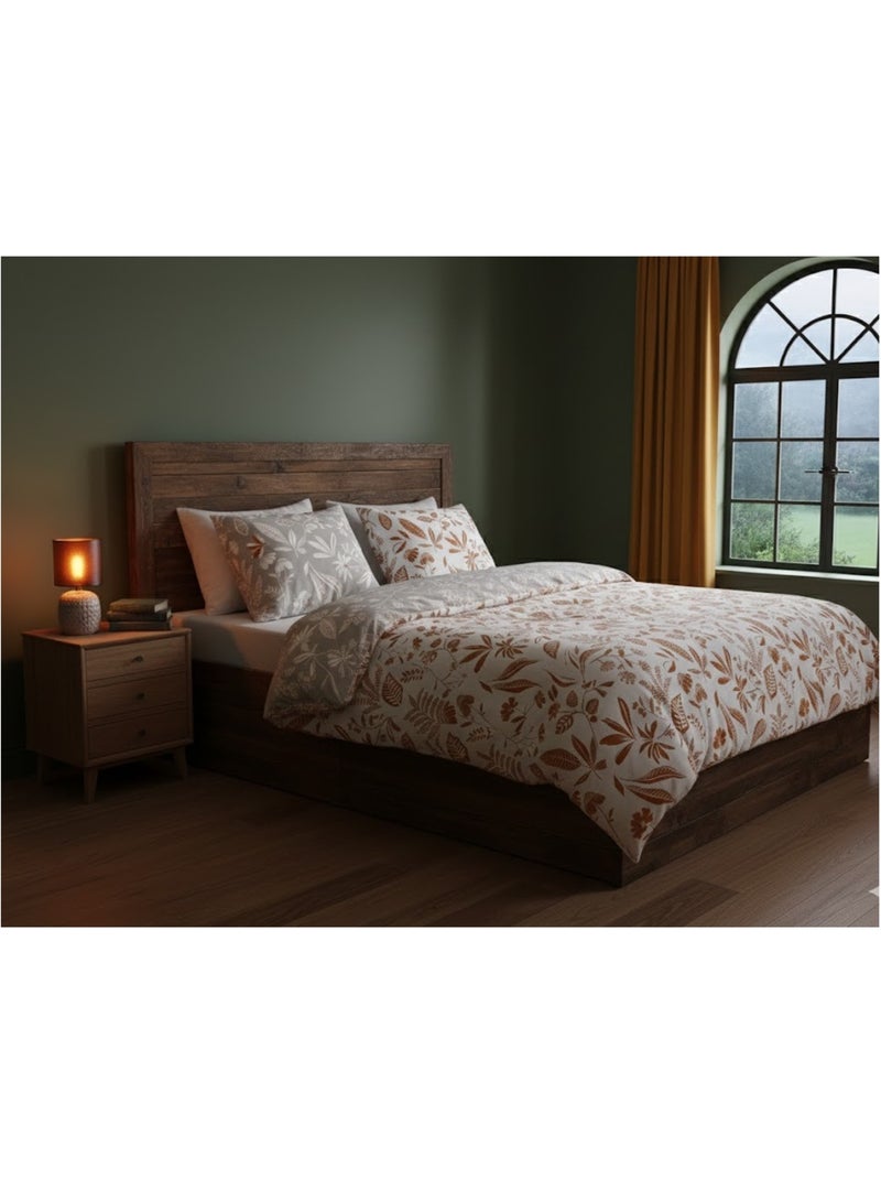 Parure de lit Collection Caylie botanica Blanc - Kiabi