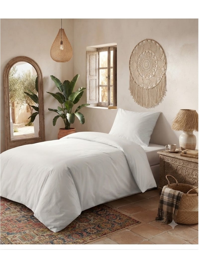 Parure de lit Collection Cocon Blanc - Kiabi