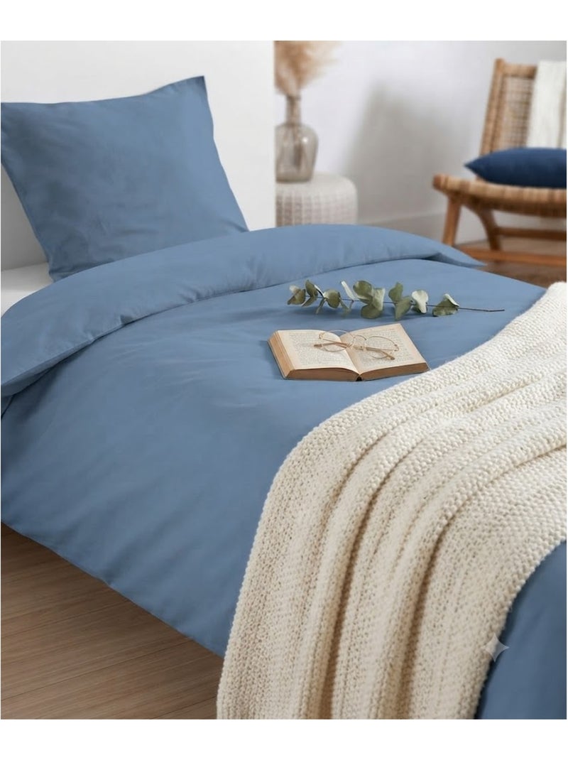 Parure de lit Collection Cocon Bleu - Kiabi