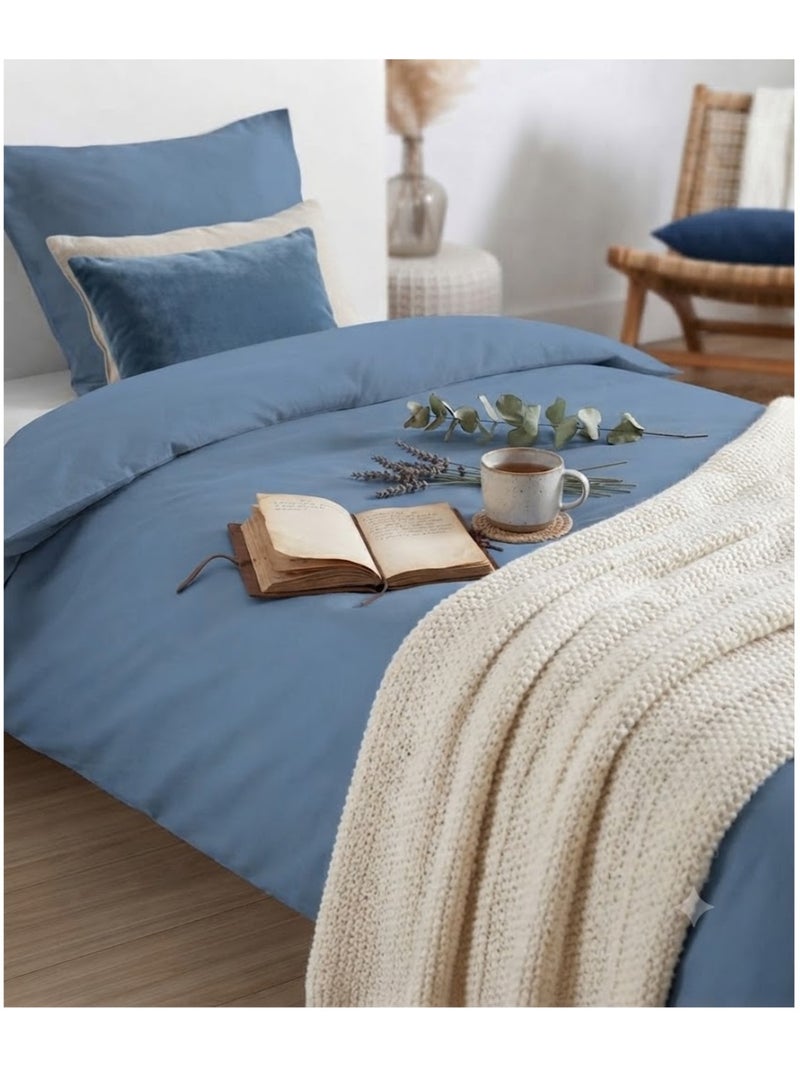 Parure de lit Collection Cocon Bleu - Kiabi