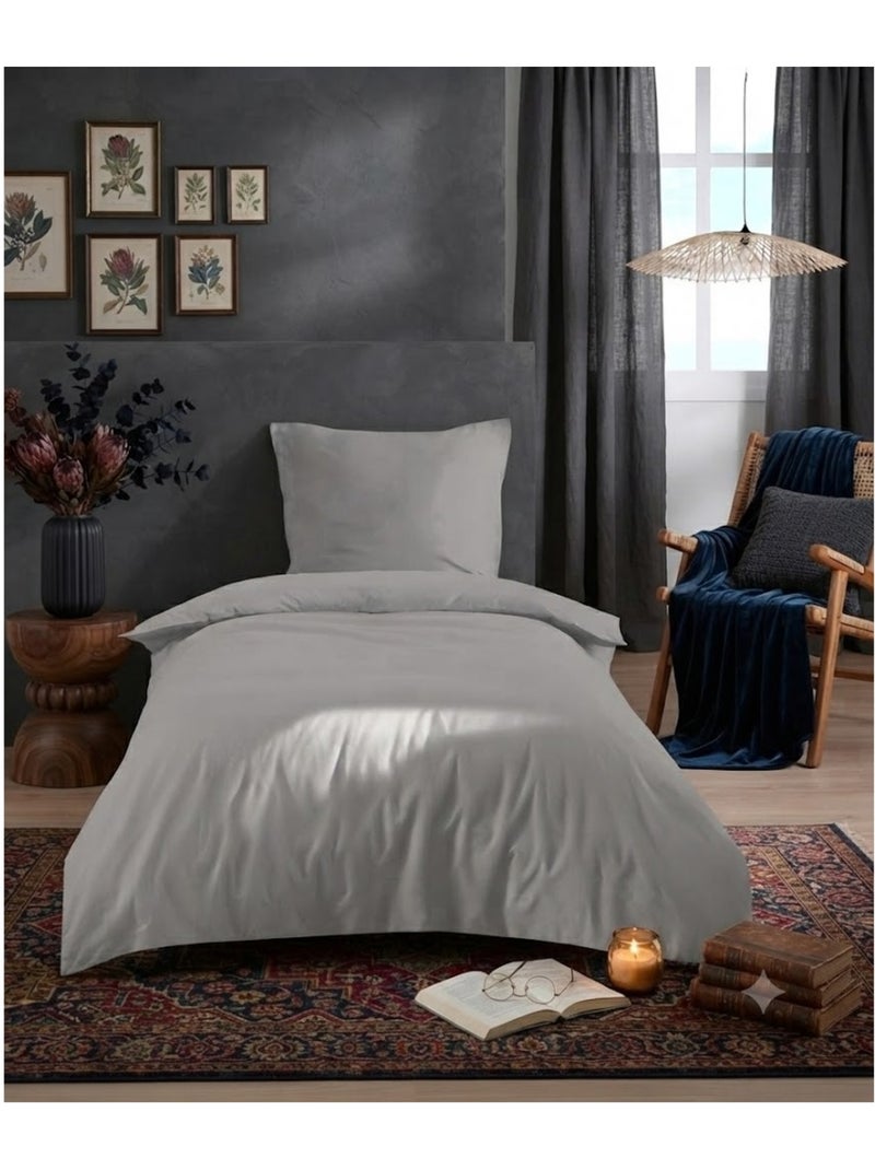 Parure de lit Collection Cocon Taupe - Kiabi
