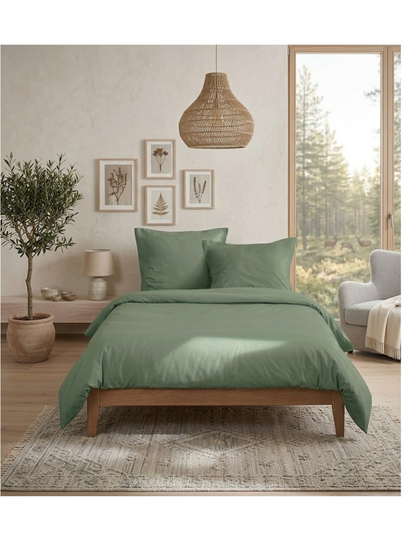 Parure de lit Collection Cocon Vert - Kiabi