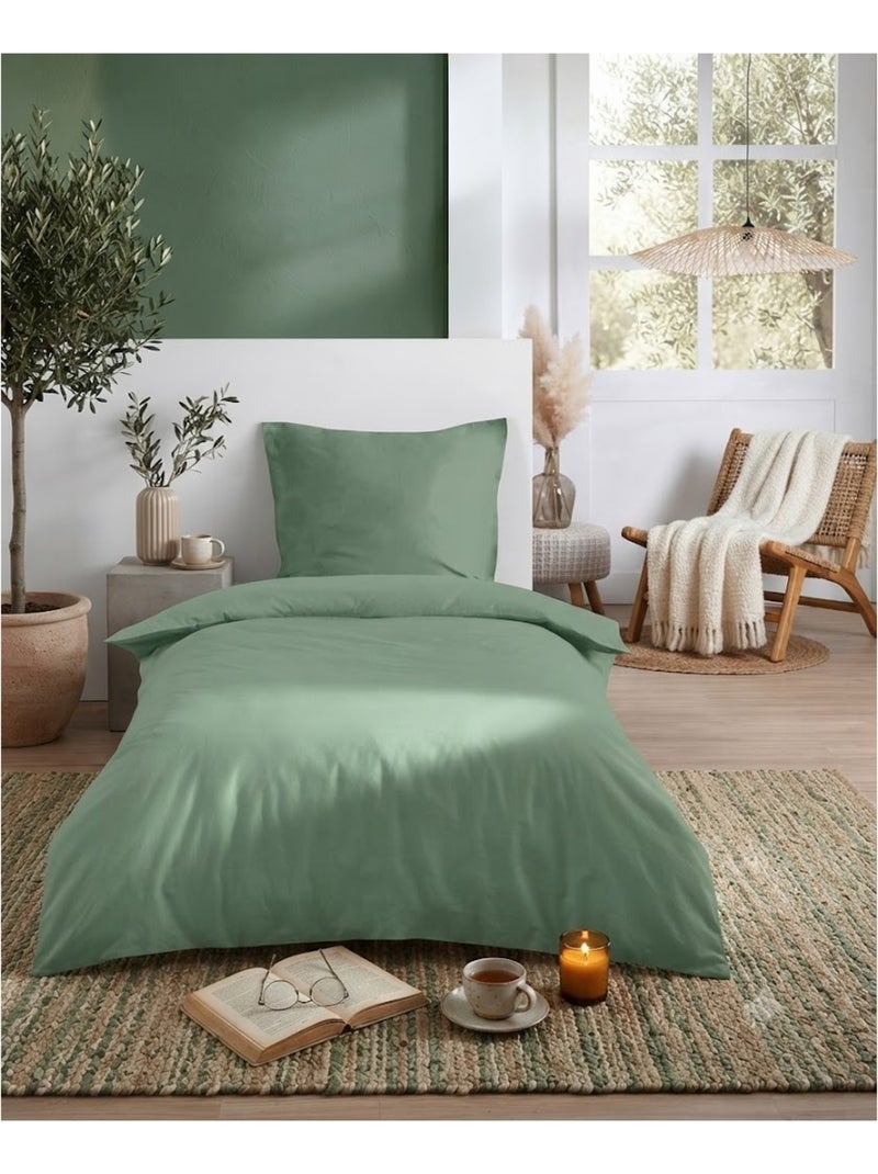 Parure de lit Collection Cocon Vert - Kiabi