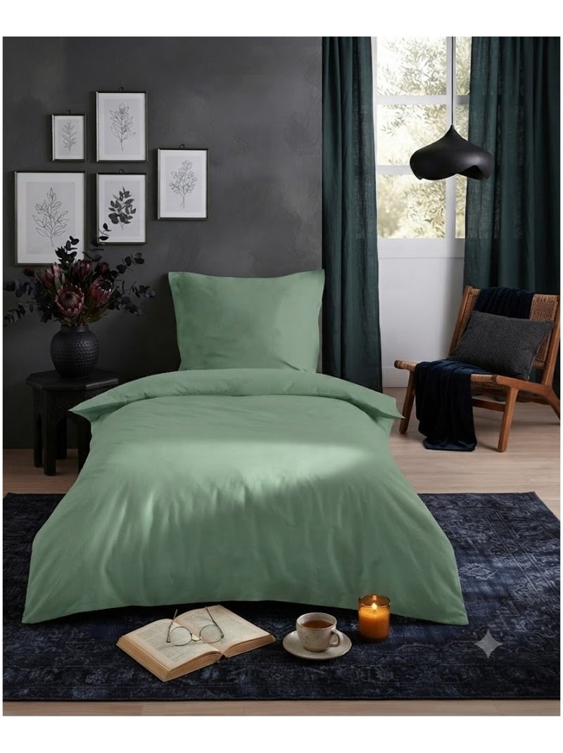 Parure de lit Collection Cocon Vert - Kiabi