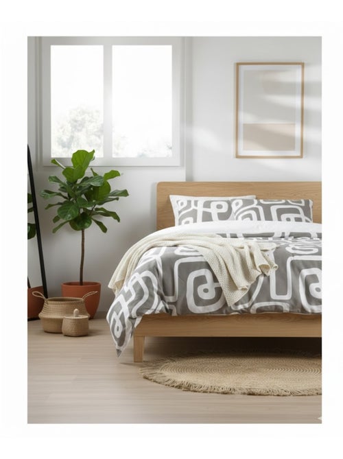 Parure de lit Collection Graphique pinto - Kiabi