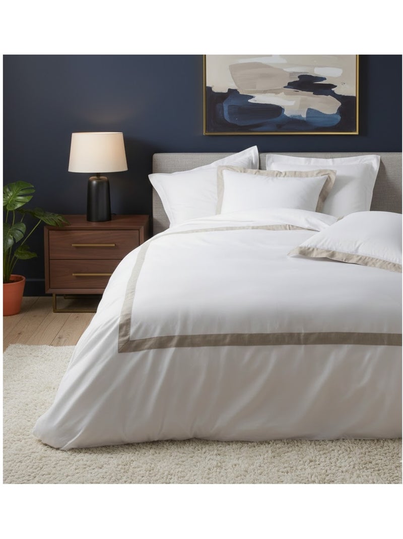 Parure de lit Collection Laura Blanc - Kiabi