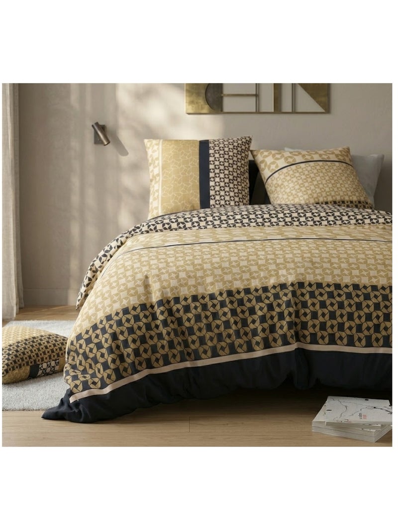 Parure de lit Collection Luxdoré Beige - Kiabi
