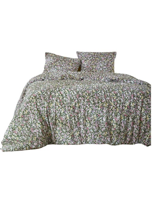 Parure de lit Collection Myosotis fleurie - Kiabi
