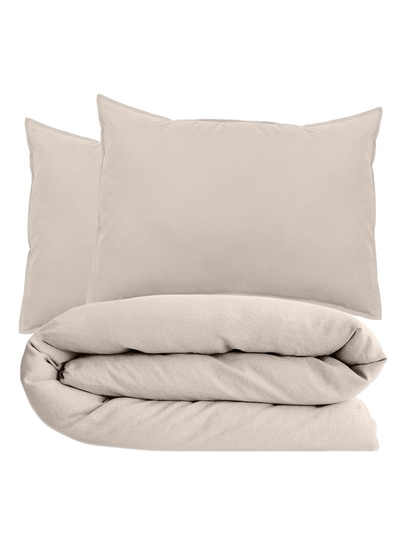 Parure de lit collection OPÉRA Taie 50x70 cm Blanc cassé - Kiabi