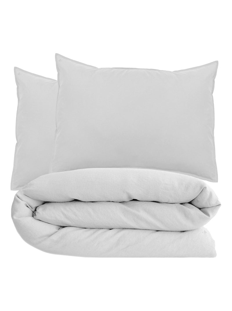 Parure de lit collection OPÉRA Taie 50x70 cm Blanc - Kiabi
