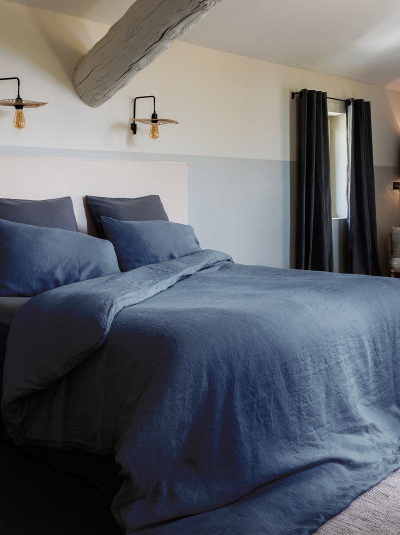 Parure de lit collection OPÉRA Taie 50x70 cm Gris froid - Kiabi