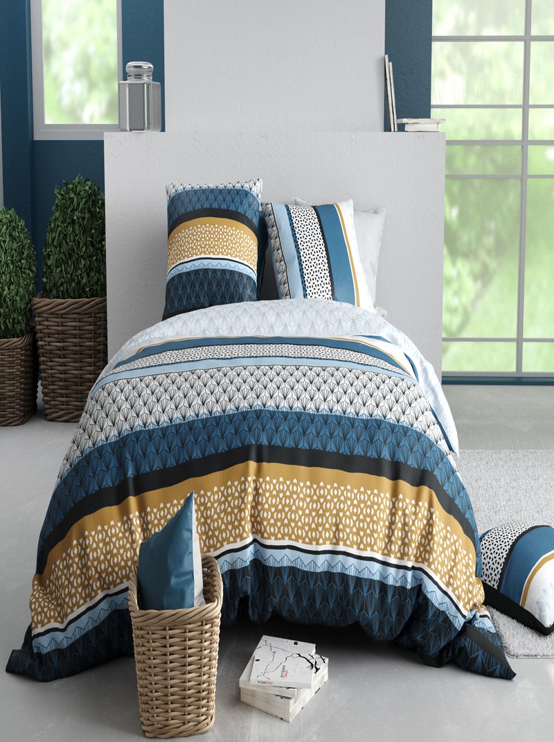 Parure de lit Collection Ossis Bleu - Kiabi