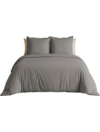 Parure de lit collection percale de coton uni