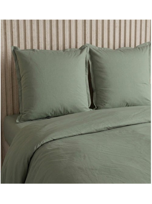 Parure de lit Collection Percale de coton Uni - Kiabi
