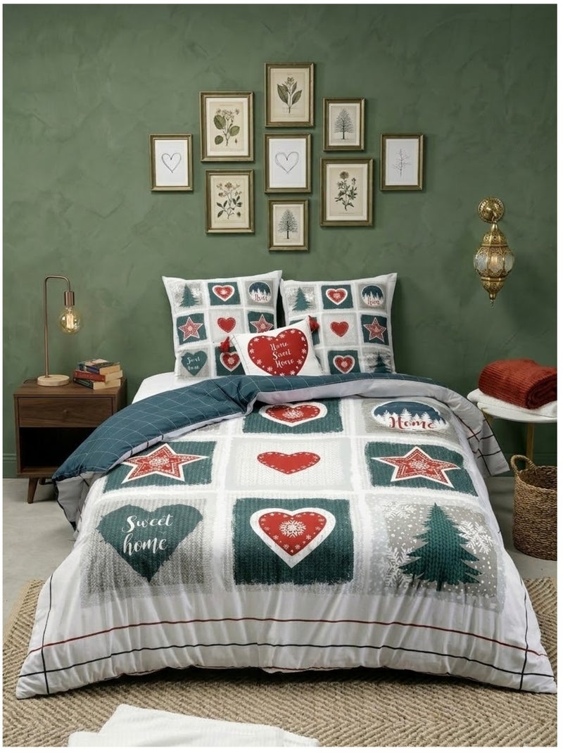 Parure de lit Collection Sweet home Blanc - Kiabi