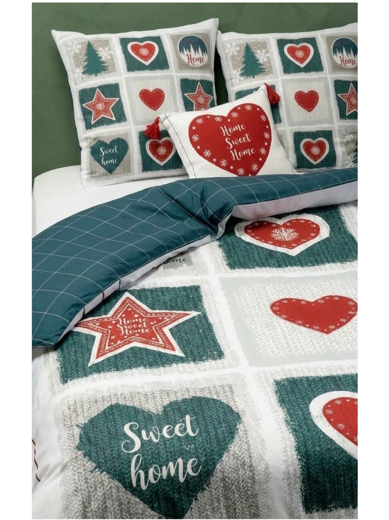 Parure de lit Collection Sweet home Blanc - Kiabi