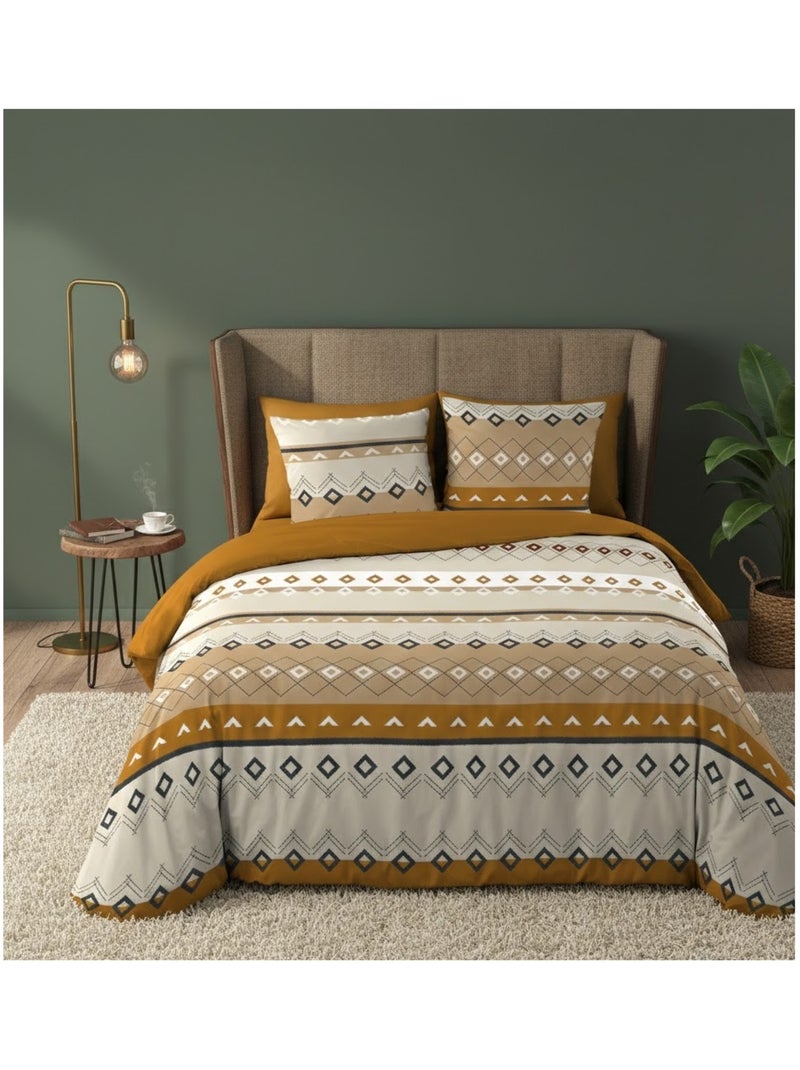 Parure de lit Collection Xenna Marron - Kiabi