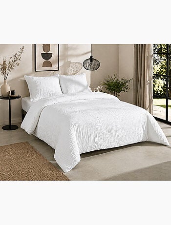 Parure de lit complète – 2 taies 63x63 cm + drap housse