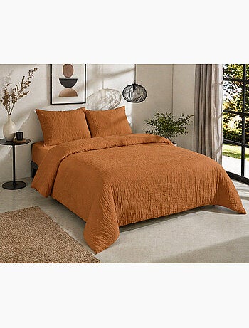 Parure de lit complète – 2 taies 63x63 cm + drap housse