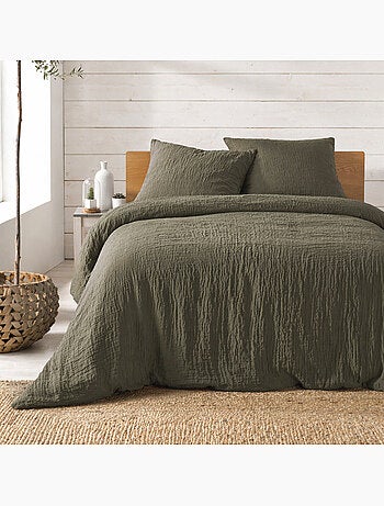 Parure de lit complète – 2 taies 63x63 cm + drap housse