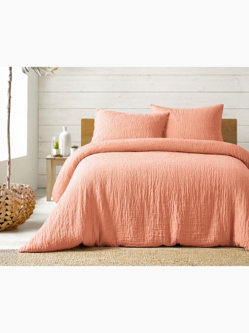 Parure de lit complète – 2 taies 63x63 cm + drap housse - Kiabi Parure de lit complète – 2 taies 63x63 cm + drap housse - Kiabi