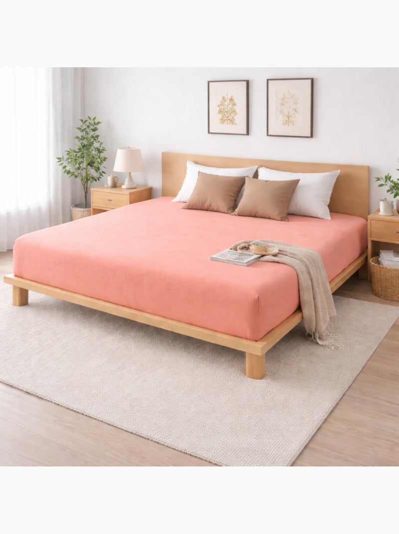 Parure de lit complète – 2 taies 63x63 cm + drap housse Rose - Kiabi