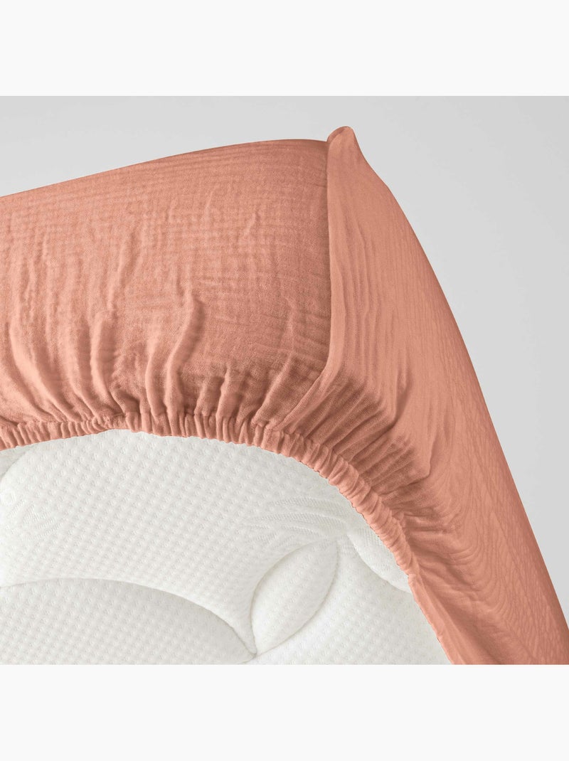 Parure de lit complète – 2 taies 63x63 cm + drap housse Rose - Kiabi