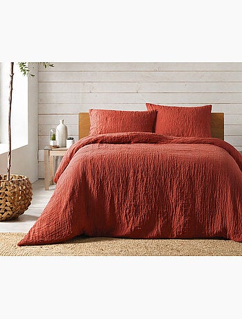 Parure de lit complète – 2 taies 63x63 cm + drap housse