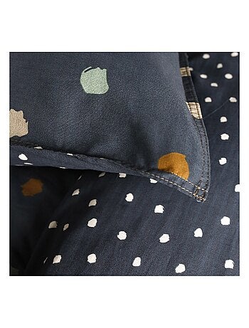 Parure de lit coton 2 personnes imprimé a pois SUNSHINE