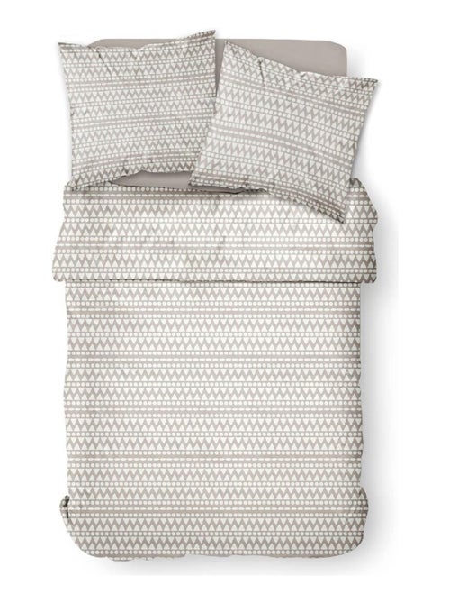 Parure de lit coton 2 personnes imprimé ethnique SUNSHINE - Kiabi Parure de lit coton 2 personnes imprimé ethnique SUNSHINE - Kiabi