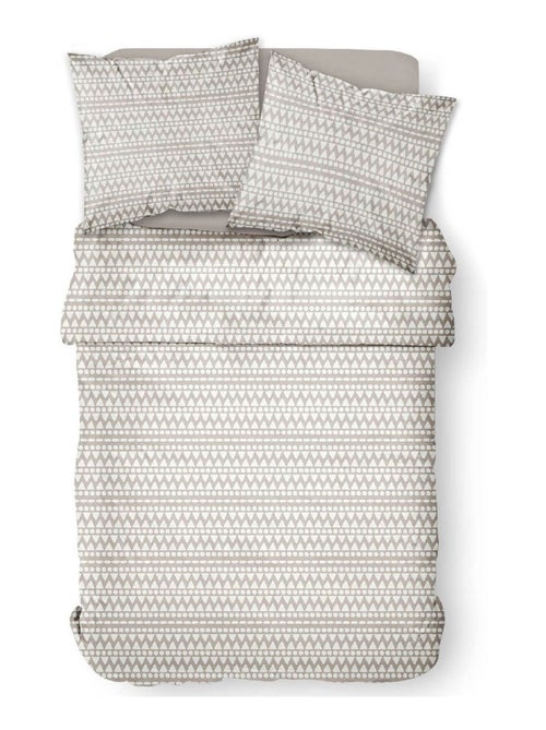 Parure de lit coton 2 personnes imprimé ethnique SUNSHINE - Kiabi Parure de lit coton 2 personnes imprimé ethnique SUNSHINE - Kiabi