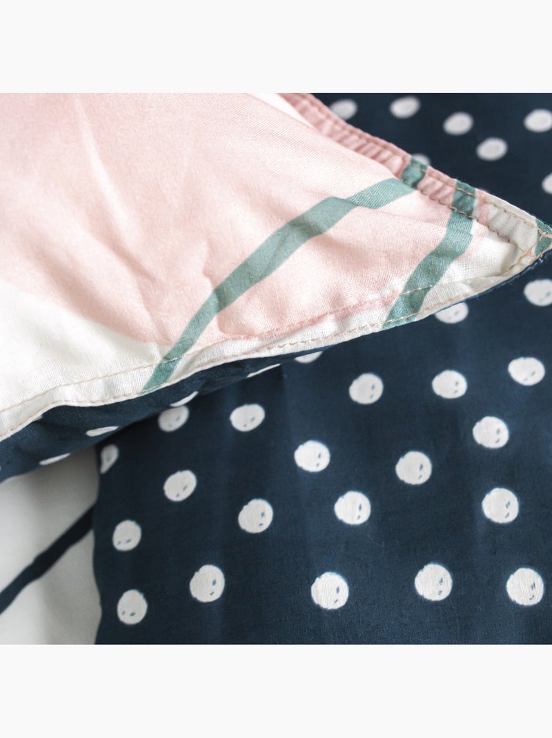 Parure de lit coton 2 personnes imprimé floral SUNSHINE Blanc - Kiabi